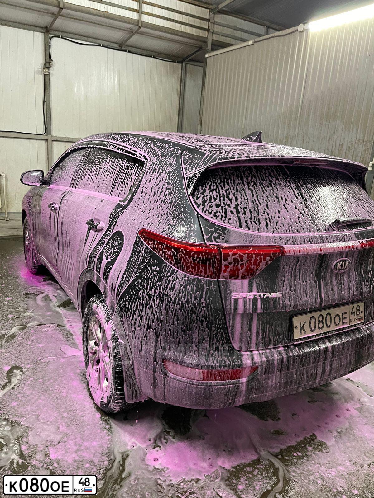 Фото автомобиля KIA SPORTAGE, 2017 — госномер К080ОЕ48. Цвет: Серый
