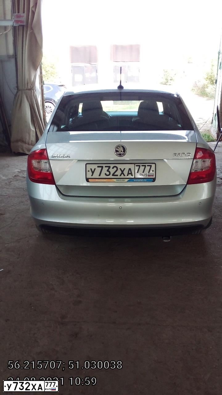 Фото автомобиля SKODA RAPID, 2017 — госномер А761ХР43. Цвет: СЕРЕБРИСТЫЙ
