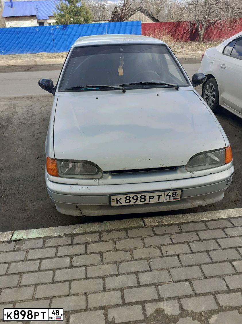 Фото автомобиля LADA 2114 SAMARA, 2004 — госномер К898РТ48. Цвет: СЕРЕБРИСТО - ЖЕЛТЫЙ