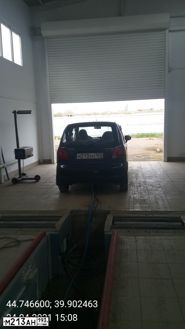 Фото автомобиля DAEWOO MATIZ, 2011 — госномер А096ОН164. Цвет: Бледно-Черный