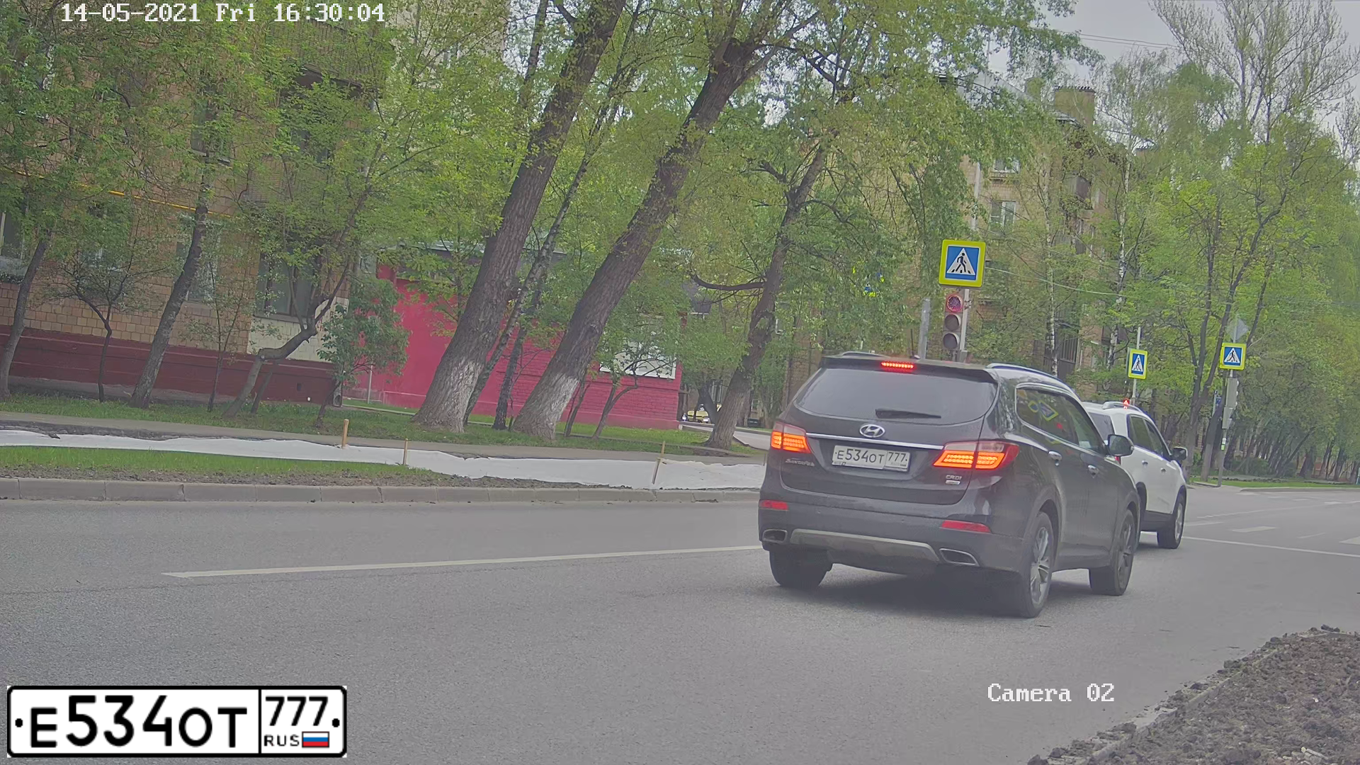 Фото автомобиля HYUNDAI SANTA FE, 2015 — госномер В665УВ790. Цвет: ЧЕРНЫЙ