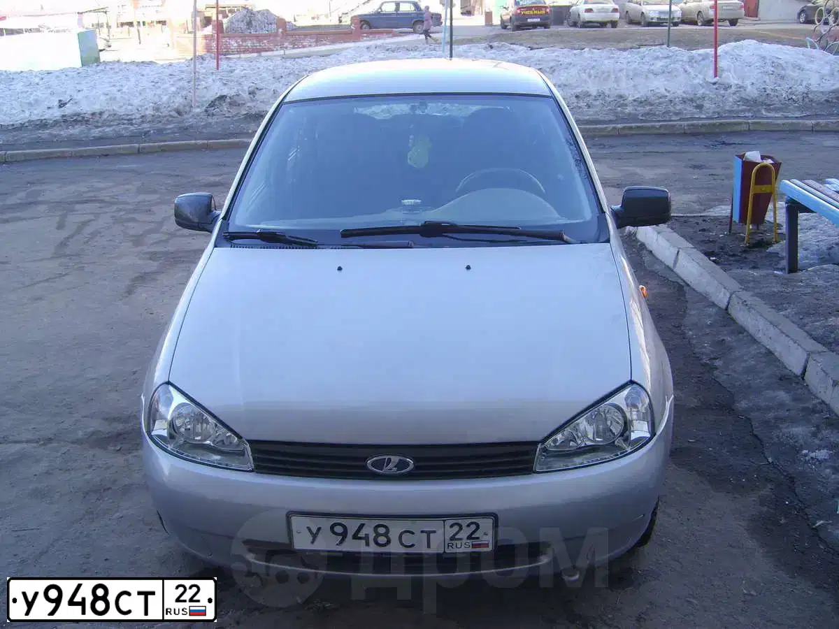 Фото автомобиля LADA 1119 KALINA, 2010 — госномер У948СТ22. Цвет: Серебристый