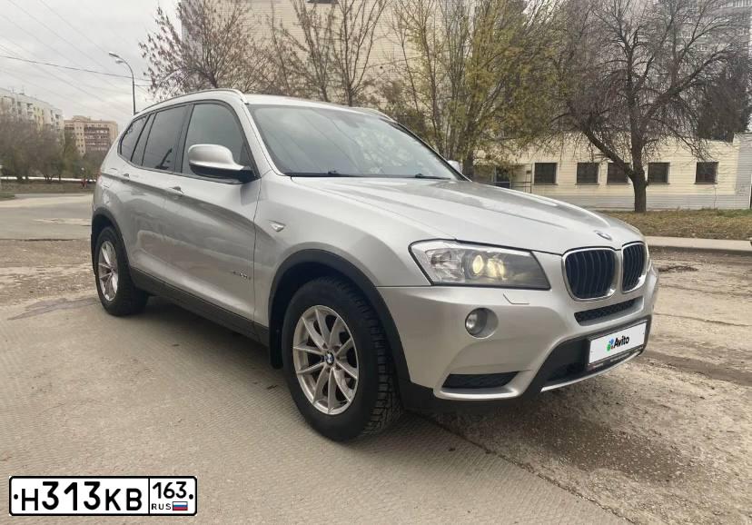 Фото автомобиля BMW X3, 2012 — госномер Т265МХ73