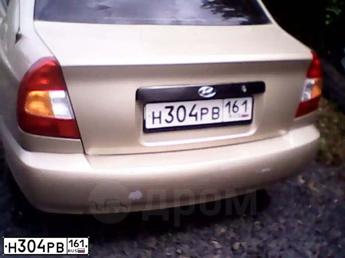 Фото автомобиля TAGAZ ACCENT, 2002 — госномер Н304РВ161. Цвет: БЕЖЕВЫЙ