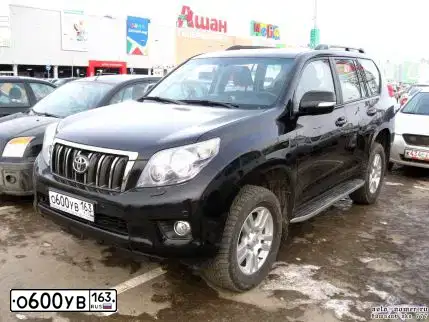 Фото автомобиля TOYOTA LAND CRUISER 150 (PRADO), 2011 — госномер У861ТВ71. Цвет: ЧЕРНЫЙ