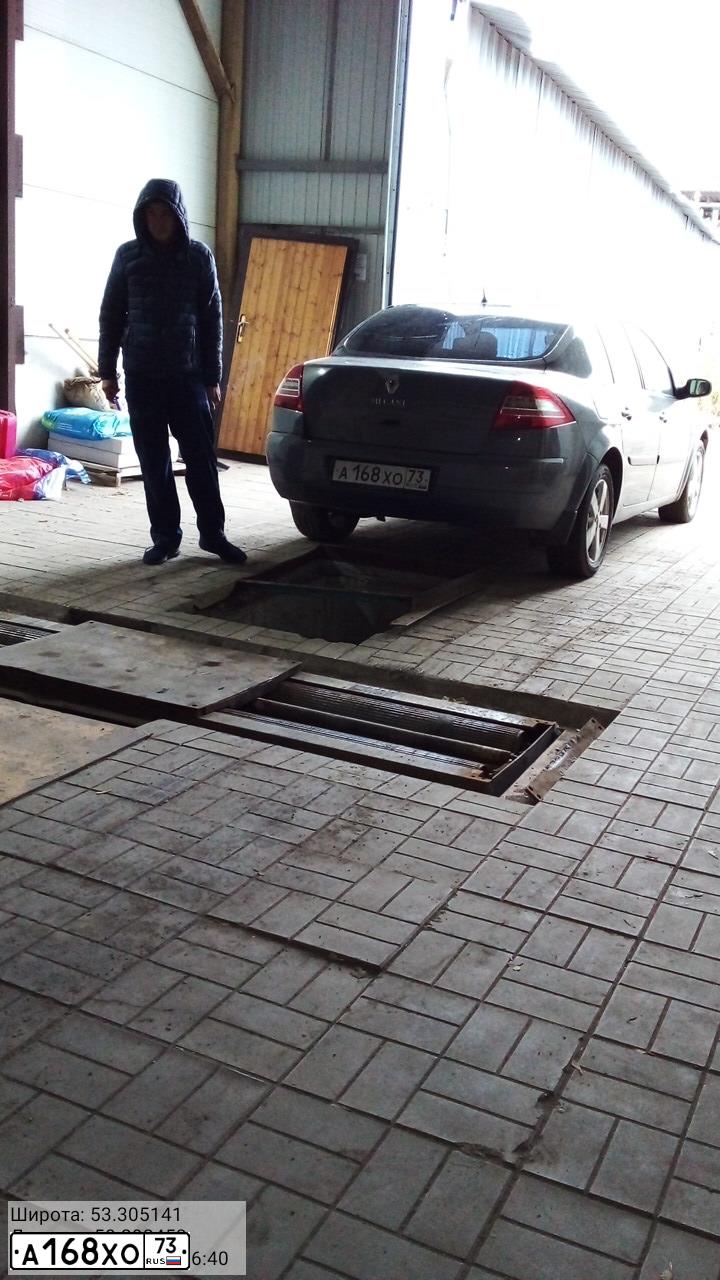 Фото автомобиля RENAULT MEGANE, 2007 — госномер А168ХО73. Цвет: СЕРЫЙ