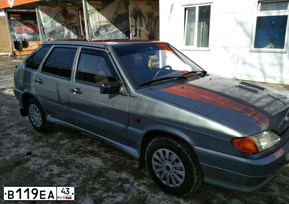 Фото автомобиля LADA 2114 SAMARA, 2006 — госномер В119ЕА43. Цвет: СЕРО-ЗЕЛЕНЫЙ