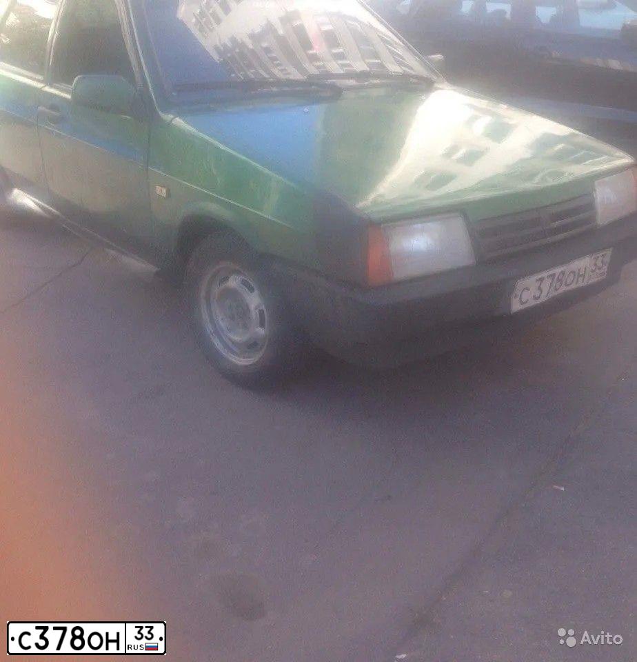 Фото автомобиля LADA 2109 SAMARA, 1999 — госномер С378ОН33. Цвет: СЕРЕБРИСТЫЙ ЯРКО-ЗЕЛЕНЫЙ