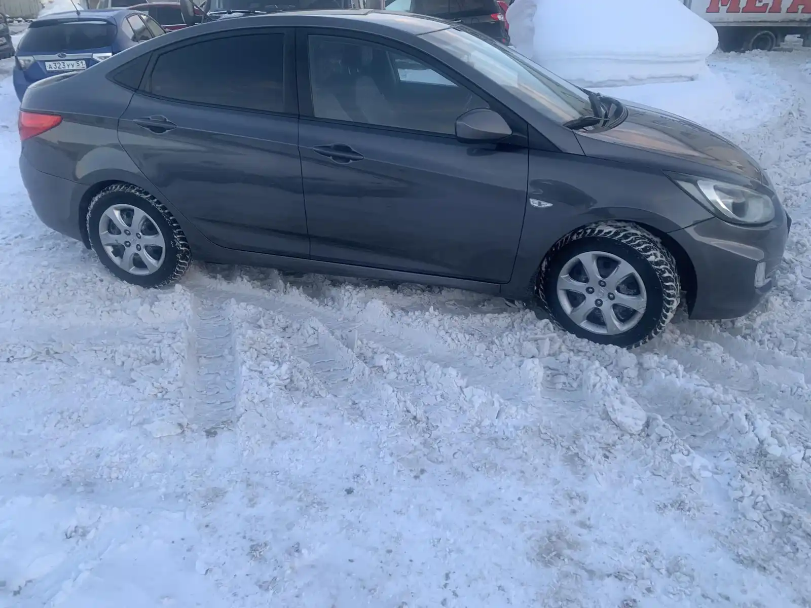 Фото автомобиля SUBARU IMPREZA, 2008 — госномер А323УУ51. Цвет: синий
