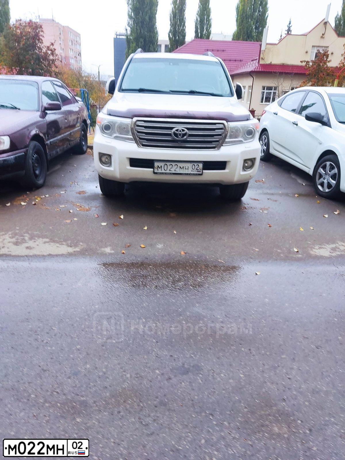 Фото автомобиля TOYOTA LANDCRUISER 200, 2013 — госномер М022МН02. Цвет: БЕЛЫЙ