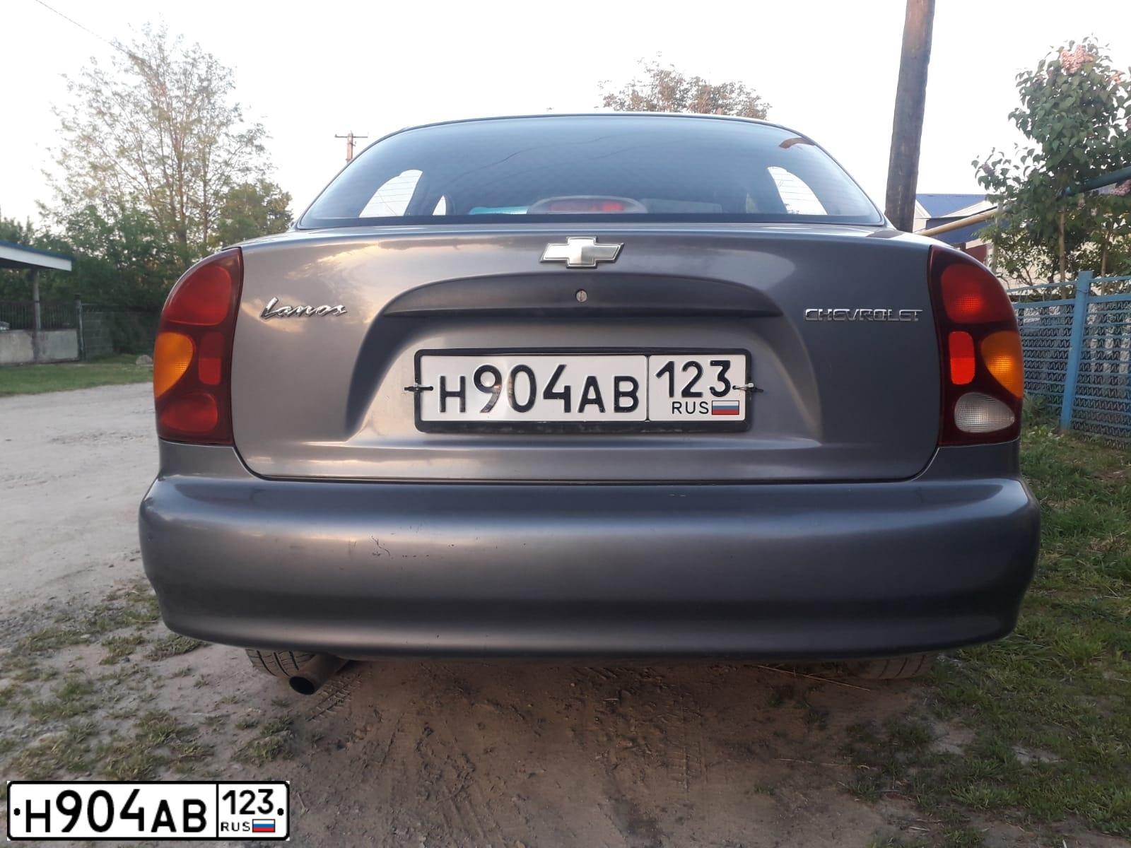 Фото автомобиля ZAZ LANOS, 2008 — госномер В608ЕМ01. Цвет: СЕРЫЙ