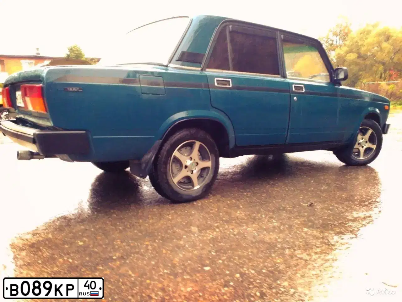 Фото автомобиля LADA 2105, 2000 — госномер В089КР40. Цвет: СИНЕ -ЗЕЛЕНЫЙ