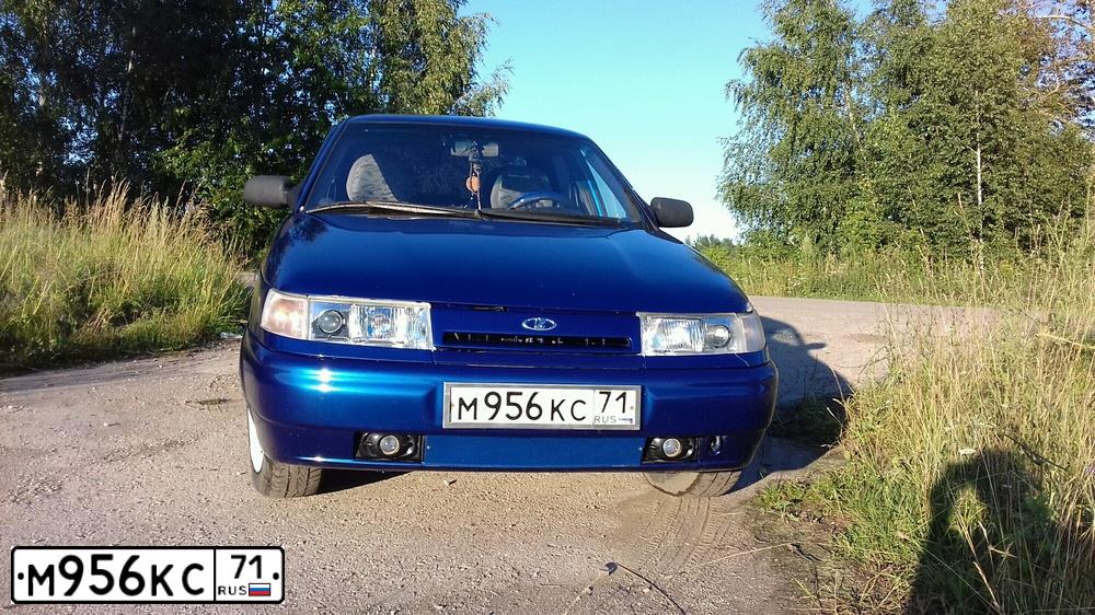 Фото автомобиля LADA 2110, 2007 — госномер М956КС71. Цвет: СИНИЙ