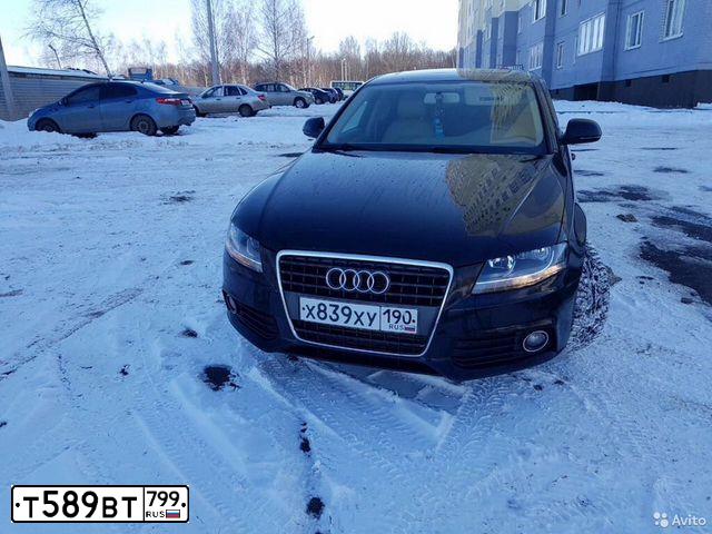 Фото автомобиля AUDI A4, 2009 — госномер Т589ВТ799. Цвет: ЧЕРНЫЙ