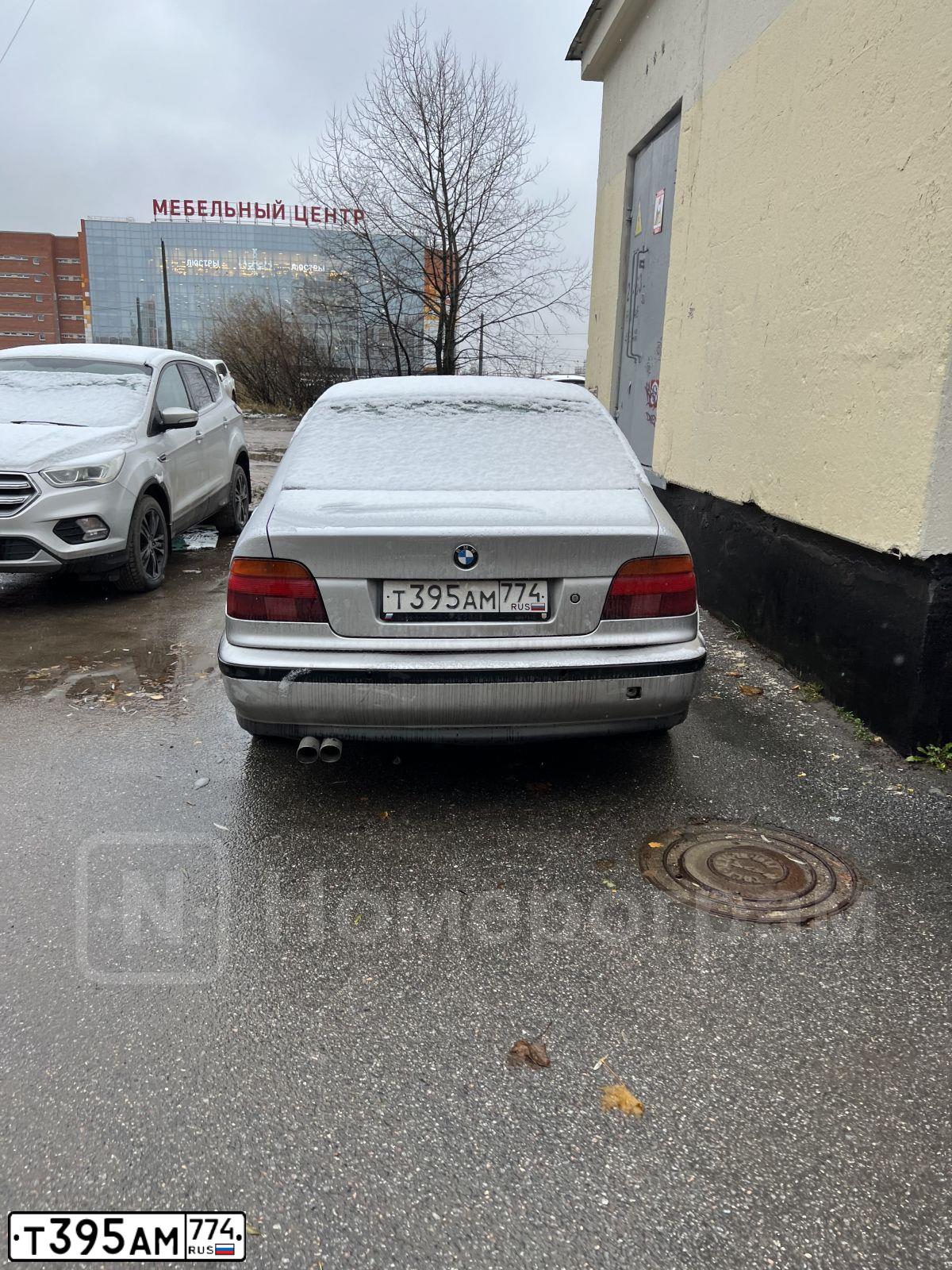 Фото автомобиля BMW SERIE 5, 2001 — госномер Т395АМ774. Цвет: СЕРЕБРИСТЫЙ
