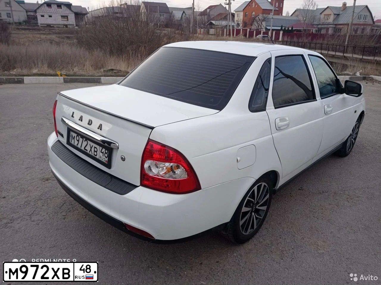Фото автомобиля LADA 2170 PRIORA, 2017 — госномер Н378ТВ33. Цвет: Белый