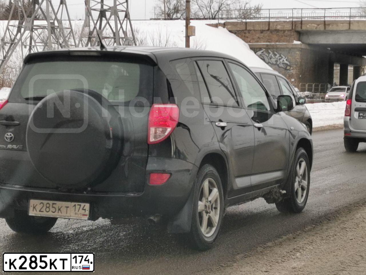 Фото автомобиля TOYOTA RAV4, 2006 — госномер У797КС174. Цвет: ЧЕРНЫЙ
