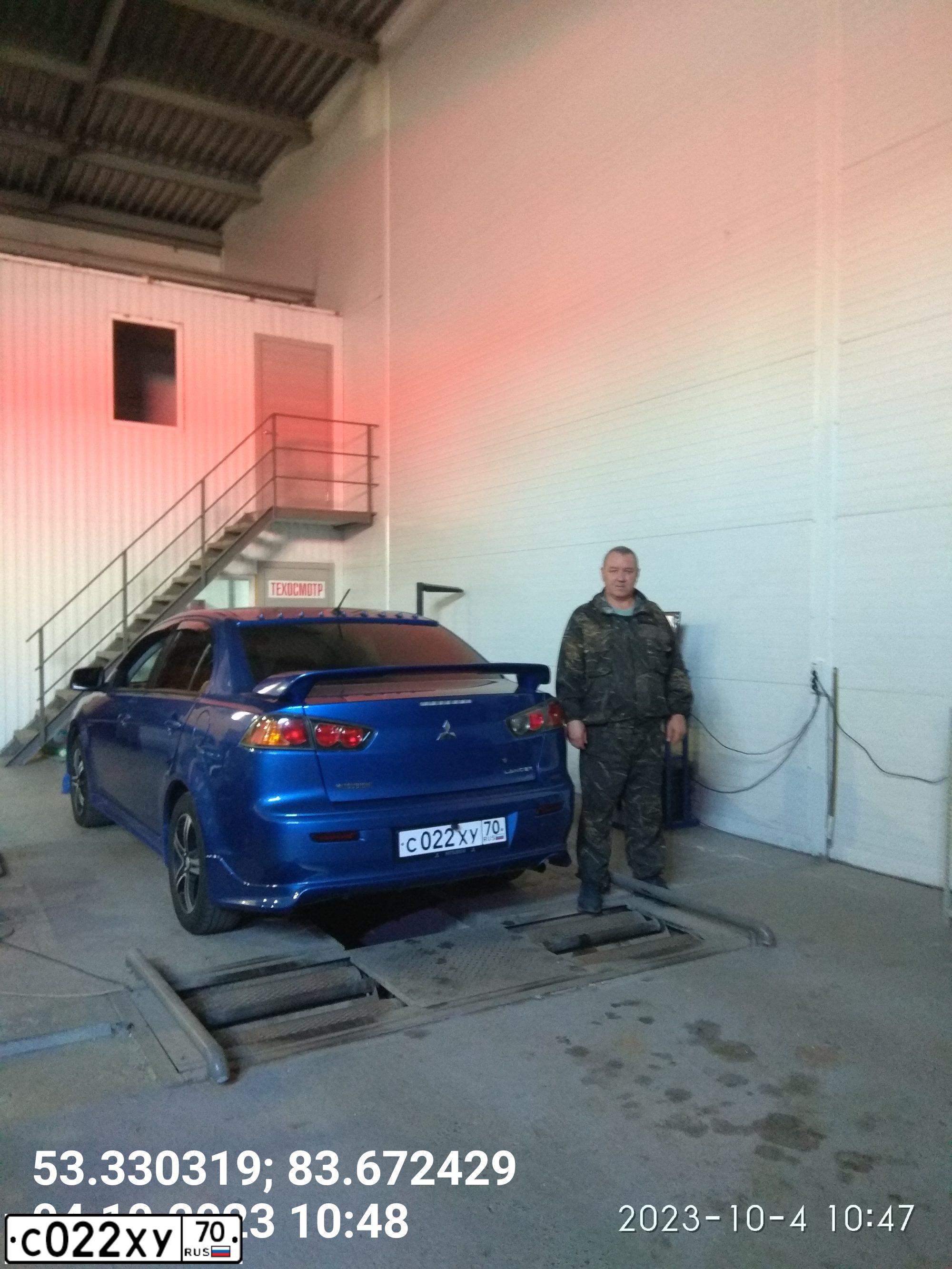 Фото автомобиля MITSUBISHI LANCER, 2011 — госномер Р734ОС154