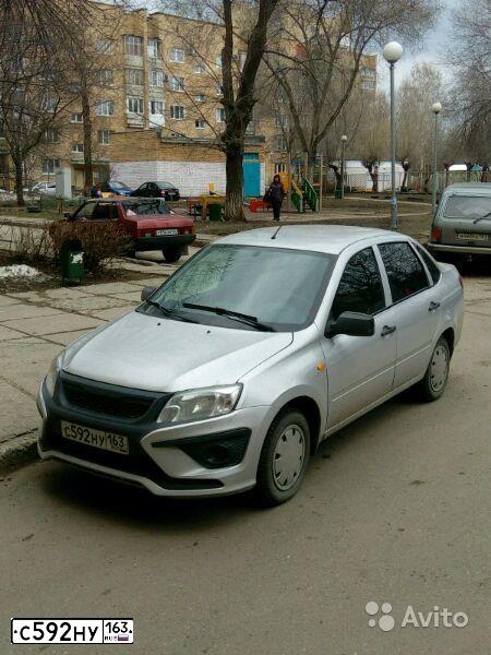 Фото автомобиля LADA 2190 GRANTA, 2013 — госномер С592НУ163. Цвет: Серебристый