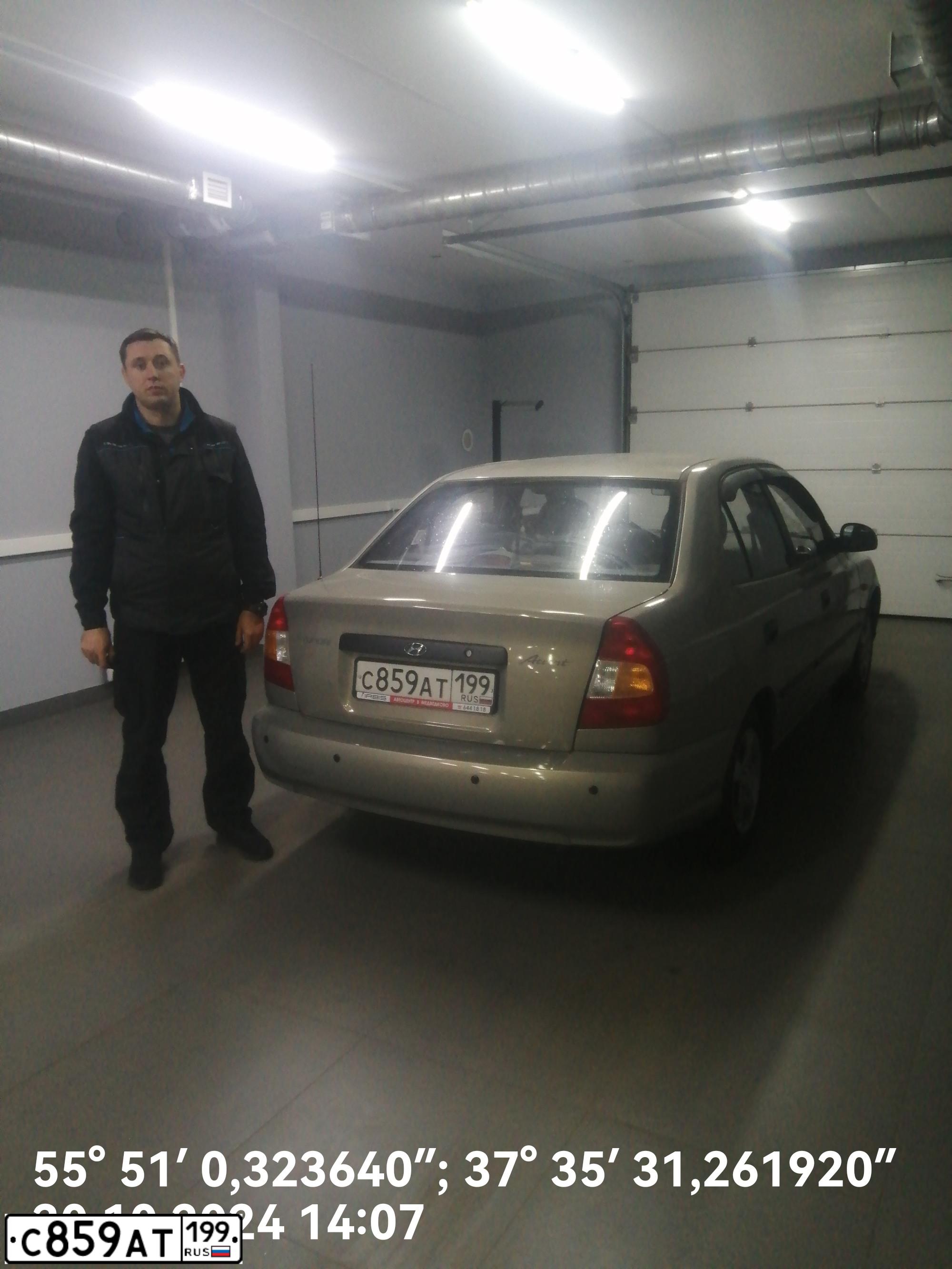 Фото автомобиля TAGAZ ACCENT, 2008 — госномер С859АТ199. Цвет: СВЕТЛО-БЕЖЕВЫЙ