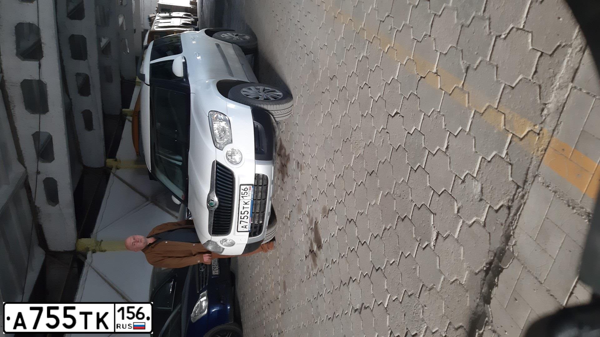 Фото автомобиля SKODA YETI, 2013 — госномер А755ТК156. Цвет: Белый