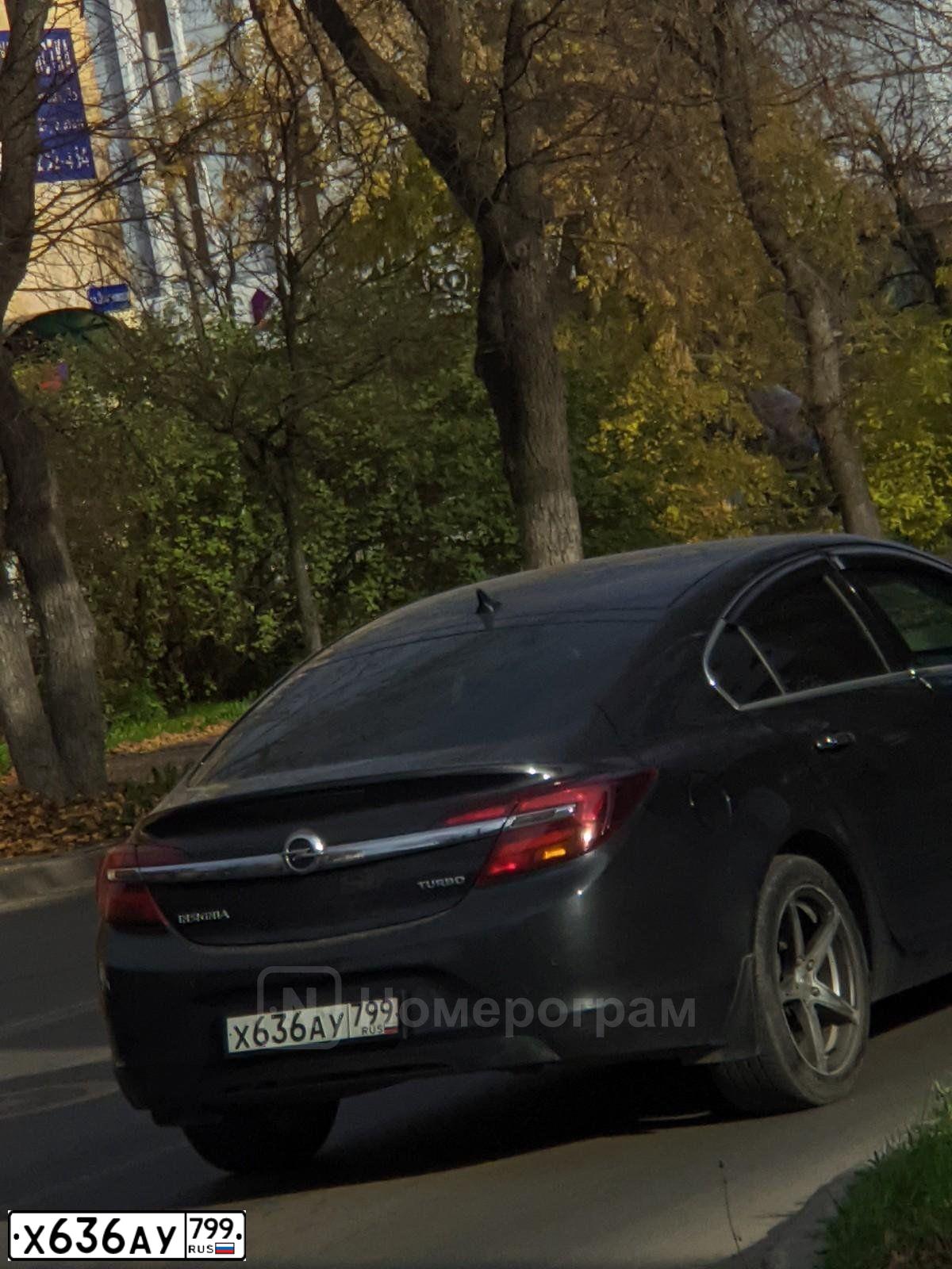 Фото автомобиля OPEL INSIGNIA, 2013 — госномер С736МА198. Цвет: ЧЕРНЫЙ