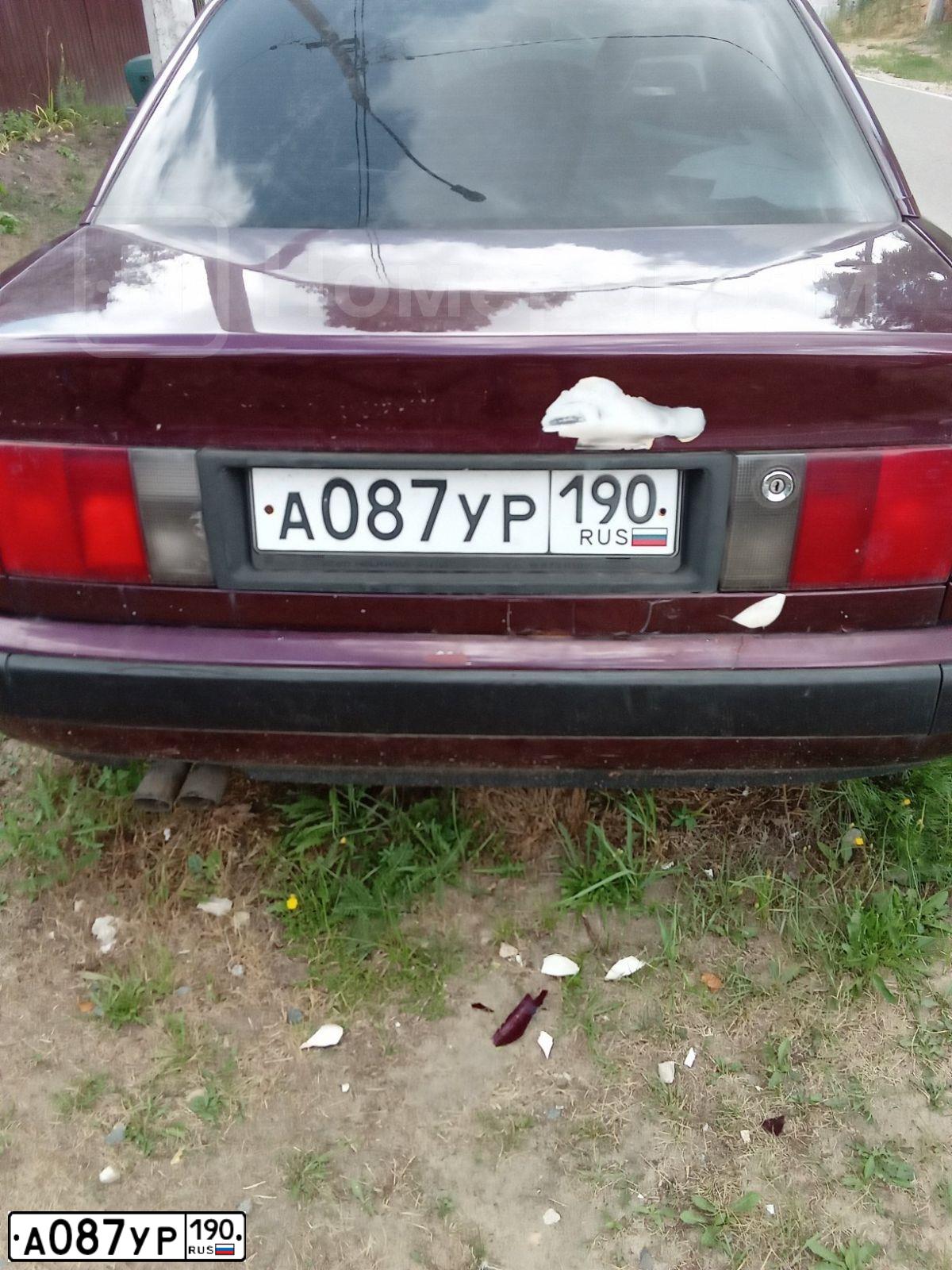 Фото автомобиля АУДИ 100, 1994 — госномер А087УР190. Цвет: ВИШНЕВЫЙ ТЕМНЫЙ