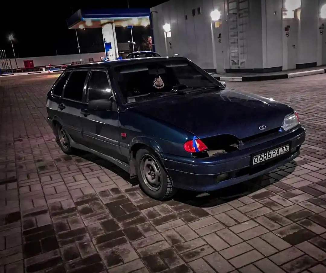 Фото автомобиля LADA 2114 SAMARA, 2004 — госномер О289СТ44. Цвет: Белый