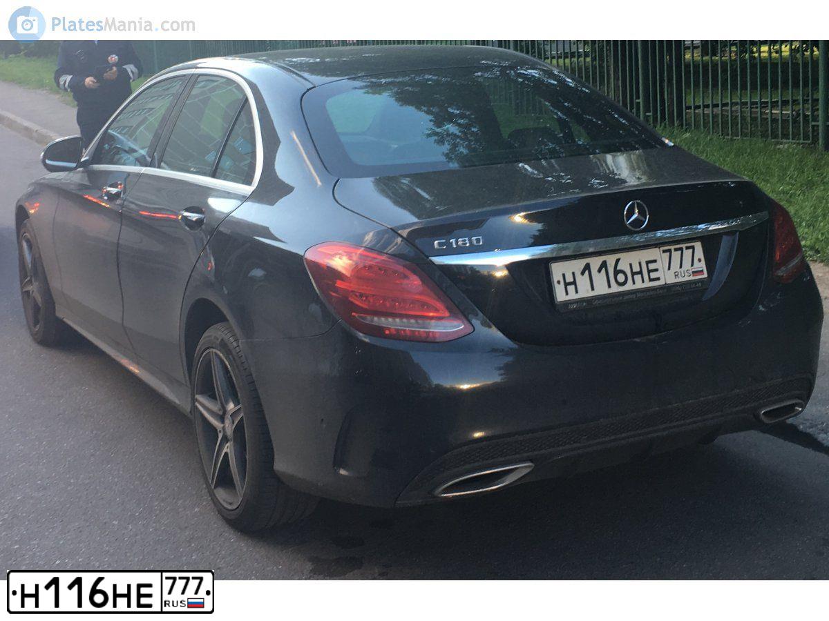 Фото автомобиля MERCEDES C-KLASSE, 2014 — госномер М563ТР73. Цвет: ЧЕРНЫЙ