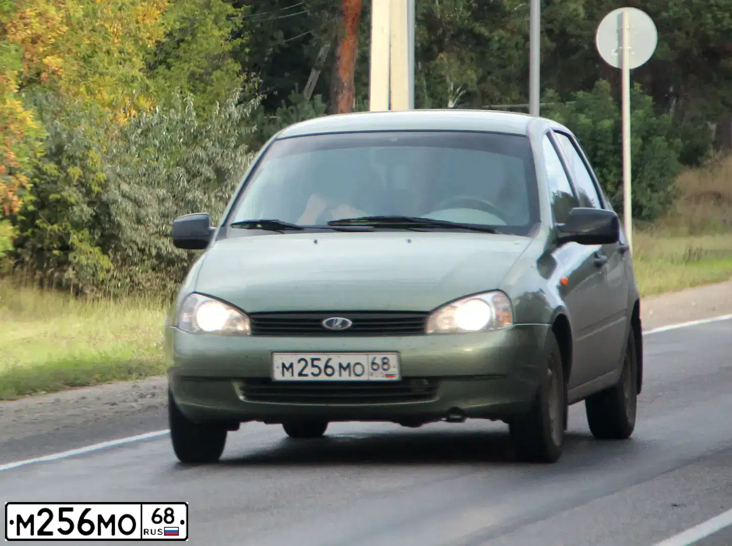 Фото автомобиля LADA 1118 KALINA, 2010 — госномер М256МО68. Цвет: СВЕТЛО-ЗЕЛЕНЫЙ