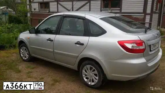 Фото автомобиля LADA 2191 GRANTA, 2015 — госномер А366КТ750. Цвет: Серебристый