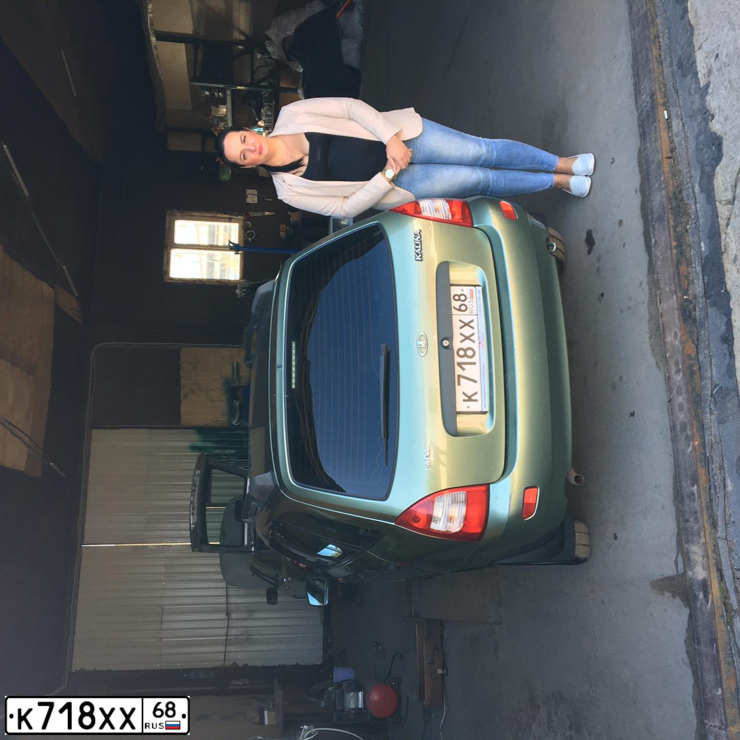 Фото автомобиля LADA 1117 KALINA, 2009 — госномер К718ХХ68. Цвет: СВЕТЛО-ЗЕЛЕНЫЙ