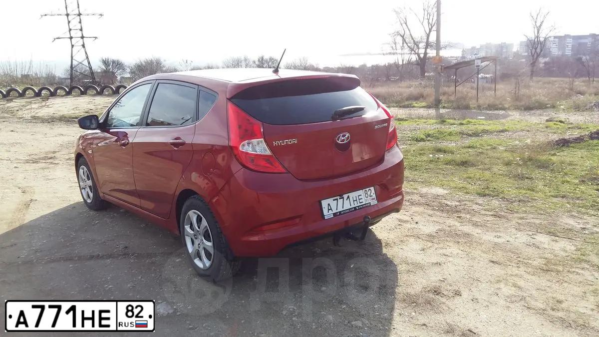 Фото автомобиля HYUNDAI SOLARIS, 2015 — госномер В807ВЕ92