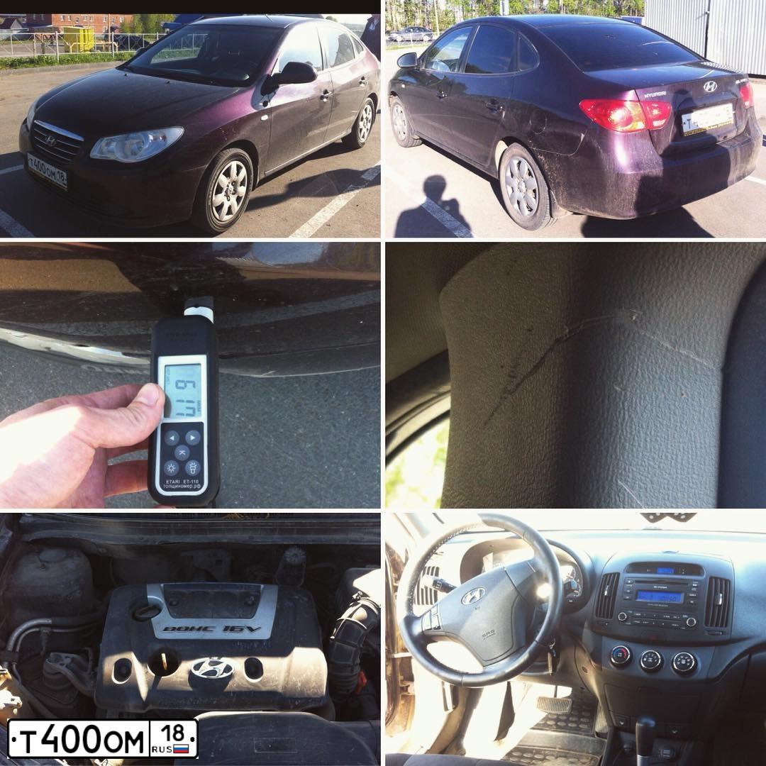 Фото автомобиля HYUNDAI ELANTRA, 2007 — госномер Т400ОМ18. Цвет: ВИШНЕВЫЙ