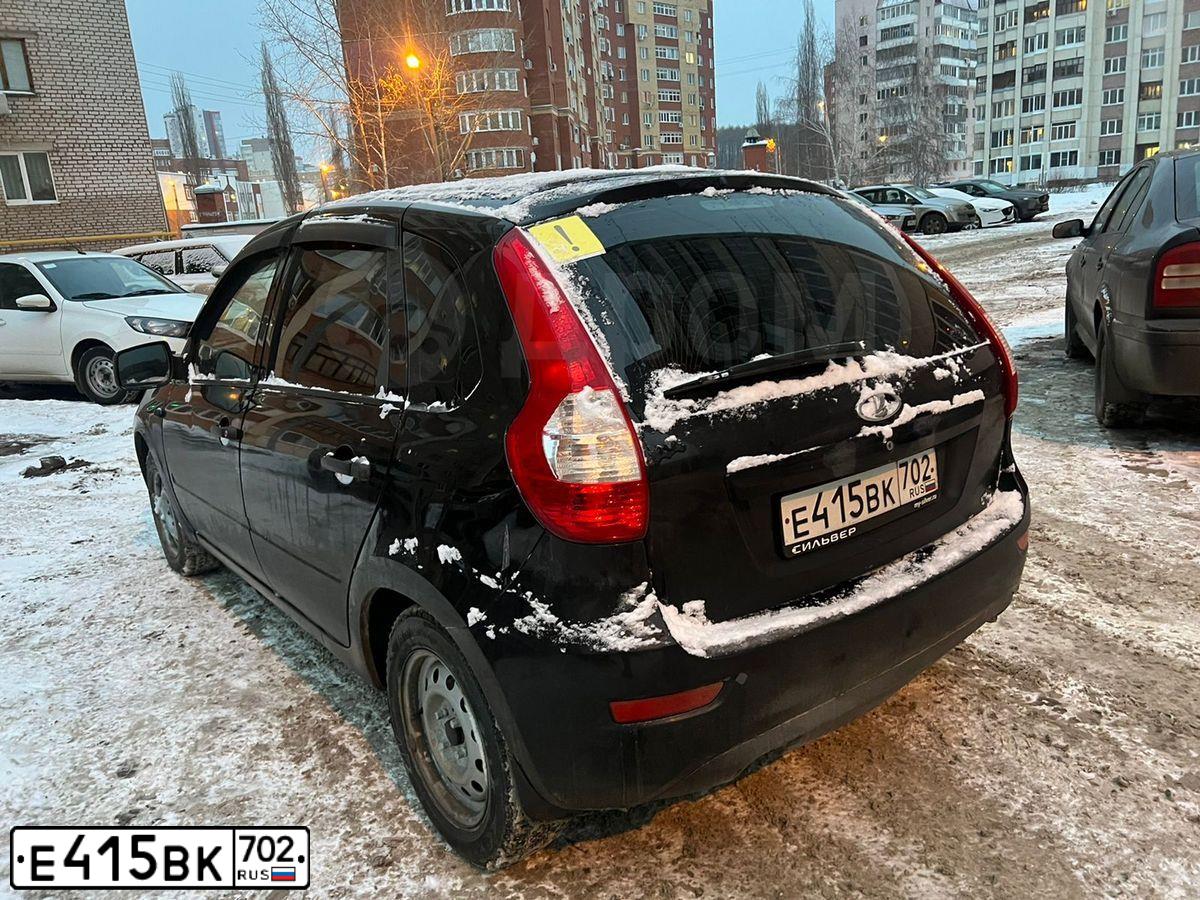 Фото автомобиля LADA 2192 KALINA, 2015 — госномер К943КЕ702. Цвет: ЧЕРНЫЙ