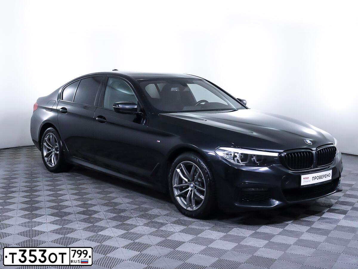 Фото автомобиля БМВ 520D XDRIVE, 2019 — госномер А945ВК550. Цвет: ЧЕРНЫЙ