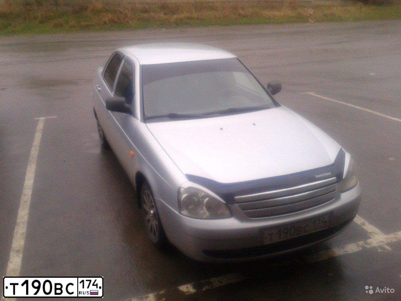 Фото автомобиля LADA 2170 PRIORA, 2008 — госномер Т190ВС174. Цвет: Серебристый