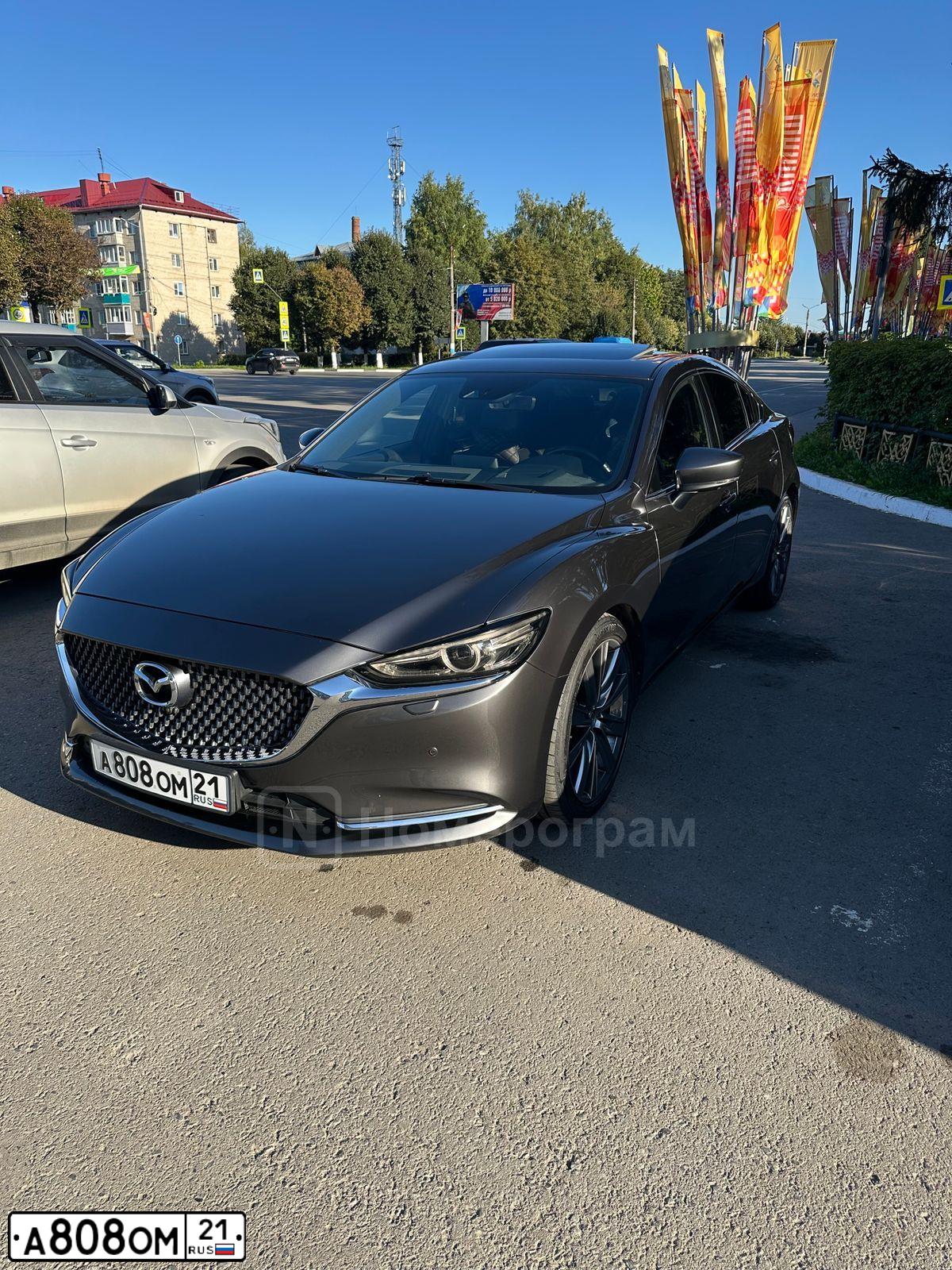 Фото автомобиля MAZDA 3, 2006 — госномер А808ОМ21. Цвет: Красный