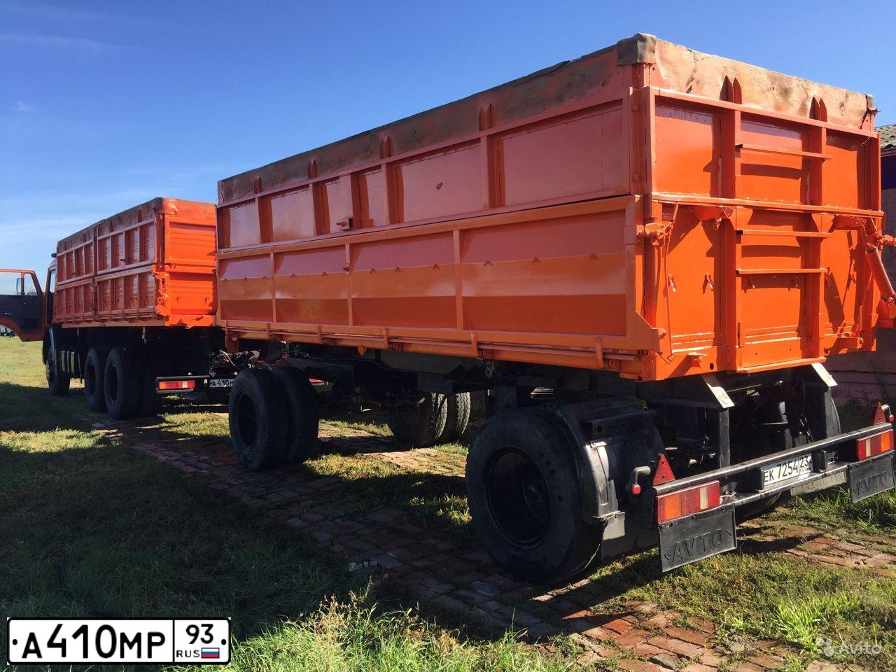 Фото автомобиля KAMAZ 65115 /6X4/, 2008 — госномер А410МР93. Цвет: Оранжевый