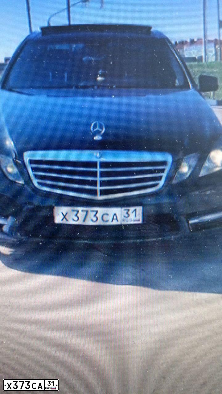 Фото автомобиля MERCEDES E-KLASSE, 2012 — госномер Х373СА31