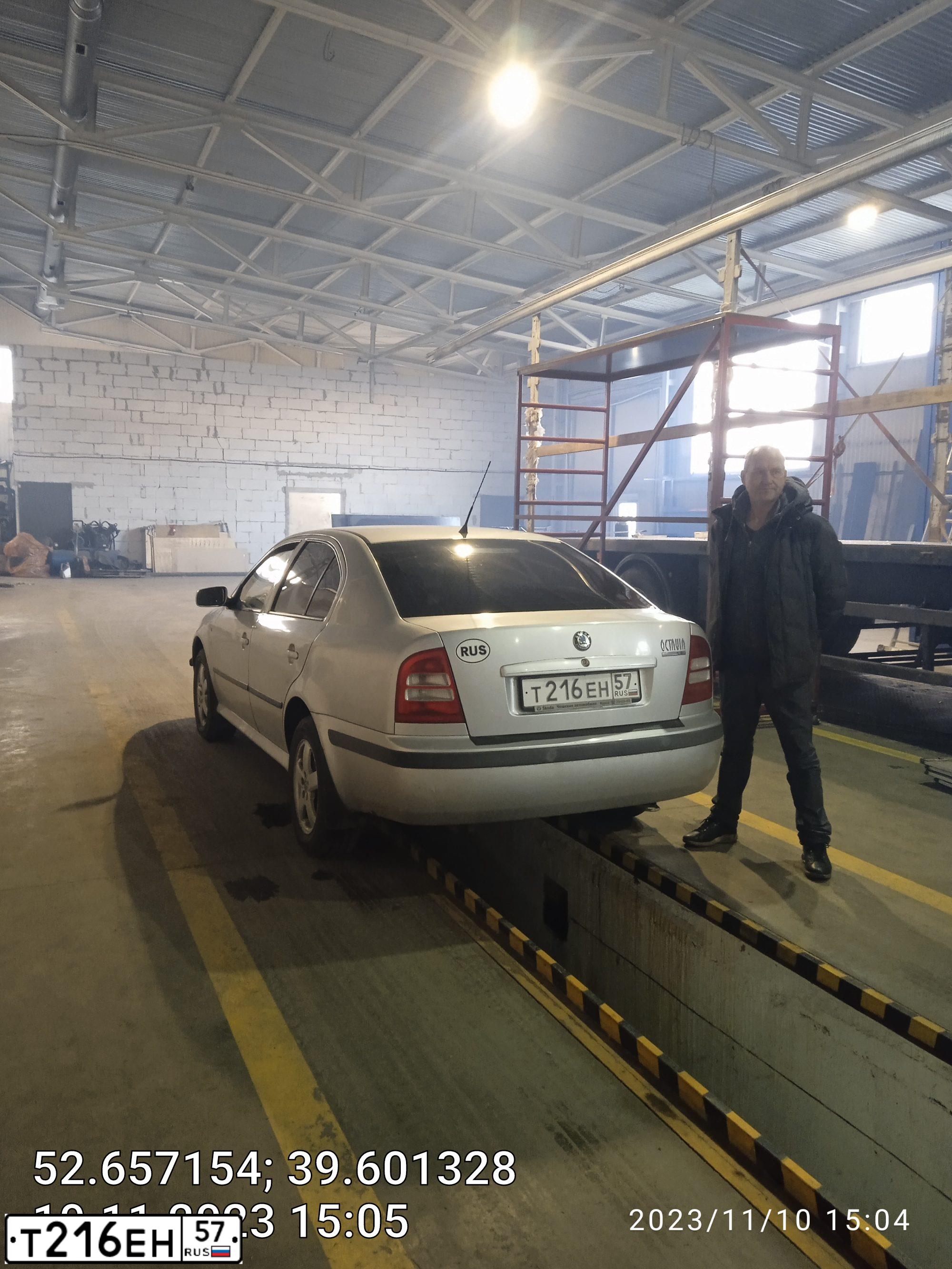 Фото автомобиля SKODA OCTAVIA, 2002 — госномер Т216ЕН57. Цвет: СЕРЕБРИСТЫЙ