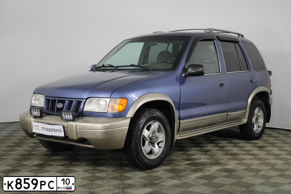 Фото автомобиля KIA SPORTAGE, 2002 — госномер К891ВР198. Цвет: синий
