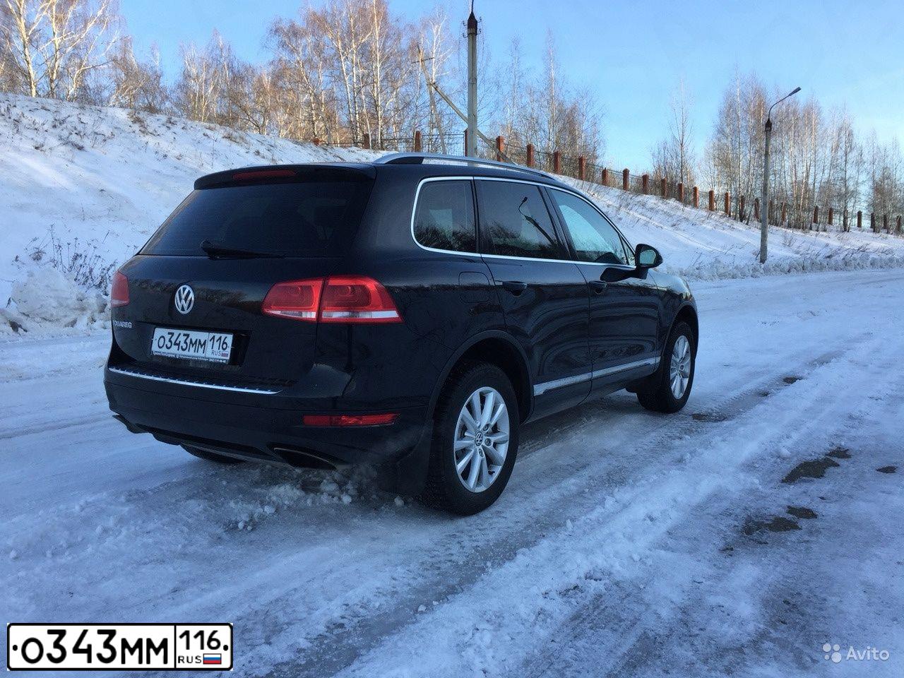 Фото автомобиля VOLKSWAGEN TOUAREG, 2011 — госномер О545ОО12. Цвет: ЧЕРНЫЙ
