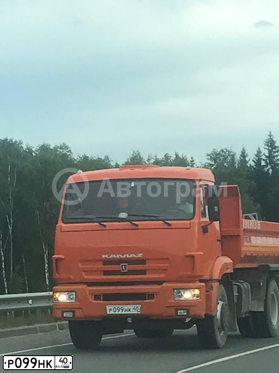 Фото автомобиля KAMAZ 43253 /4X2/, 2010 — госномер Р099НК40. Цвет: Оранжевый