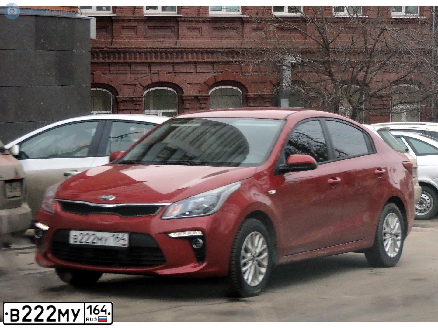Фото автомобиля KIA RIO, 2019 — госномер А805АУ172. Цвет: Красный