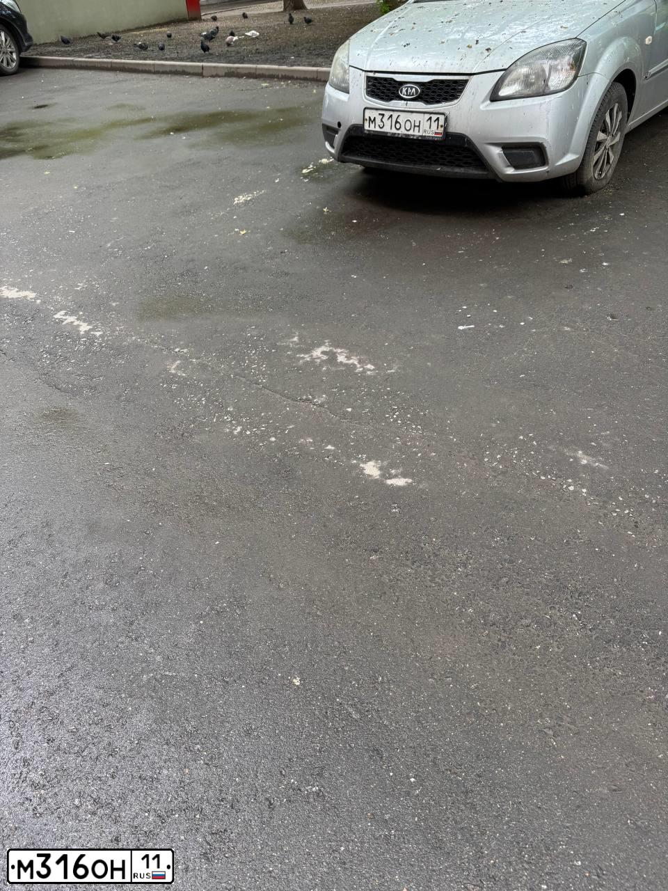 Фото автомобиля KIA RIO, 2011 — госномер М316ОН11. Цвет: Серебристый