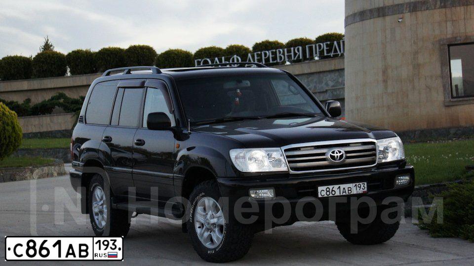 Фото автомобиля TOYOTA LANDCRUISER, 2006 — госномер А009ТЕ93. Цвет: ЧЕРНЫЙ