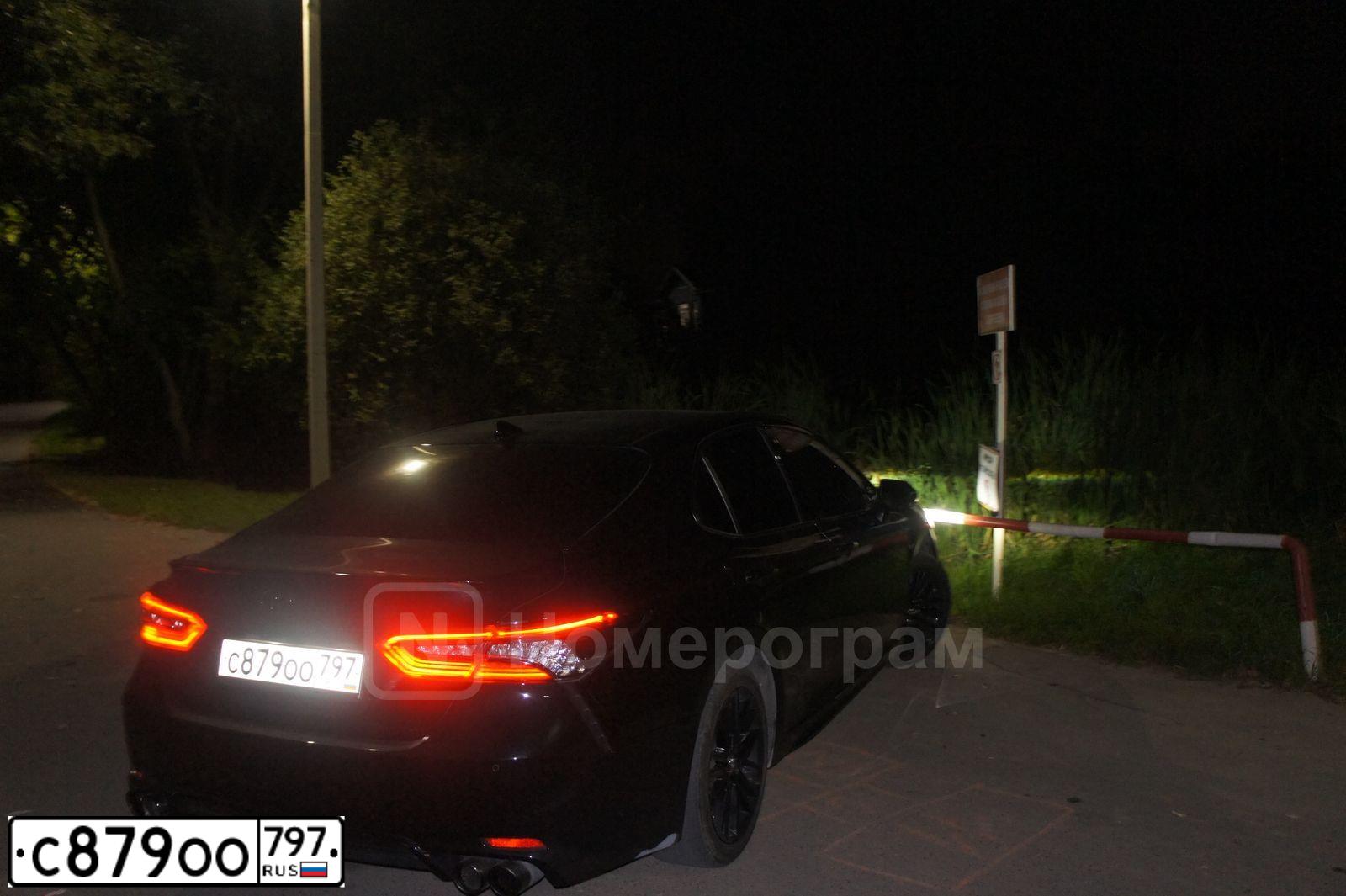Фото автомобиля TOYOTA CAMRY, 2022 — госномер С879ОО797. Цвет: ЧЕРНЫЙ