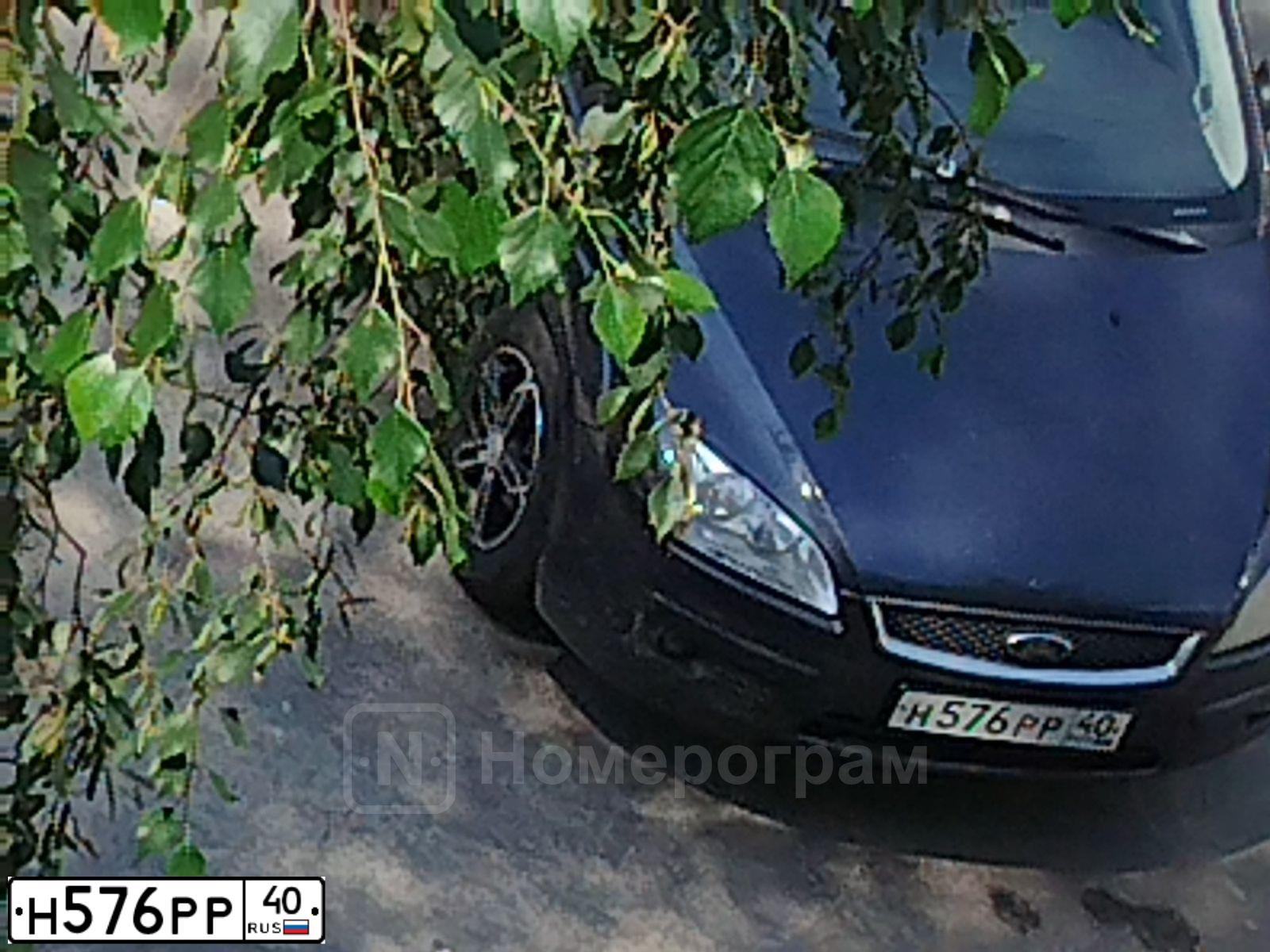 Фото автомобиля FORD FOCUS, 2007 — госномер Н576РР40. Цвет: ТЕМНО-СЕРЫЙ