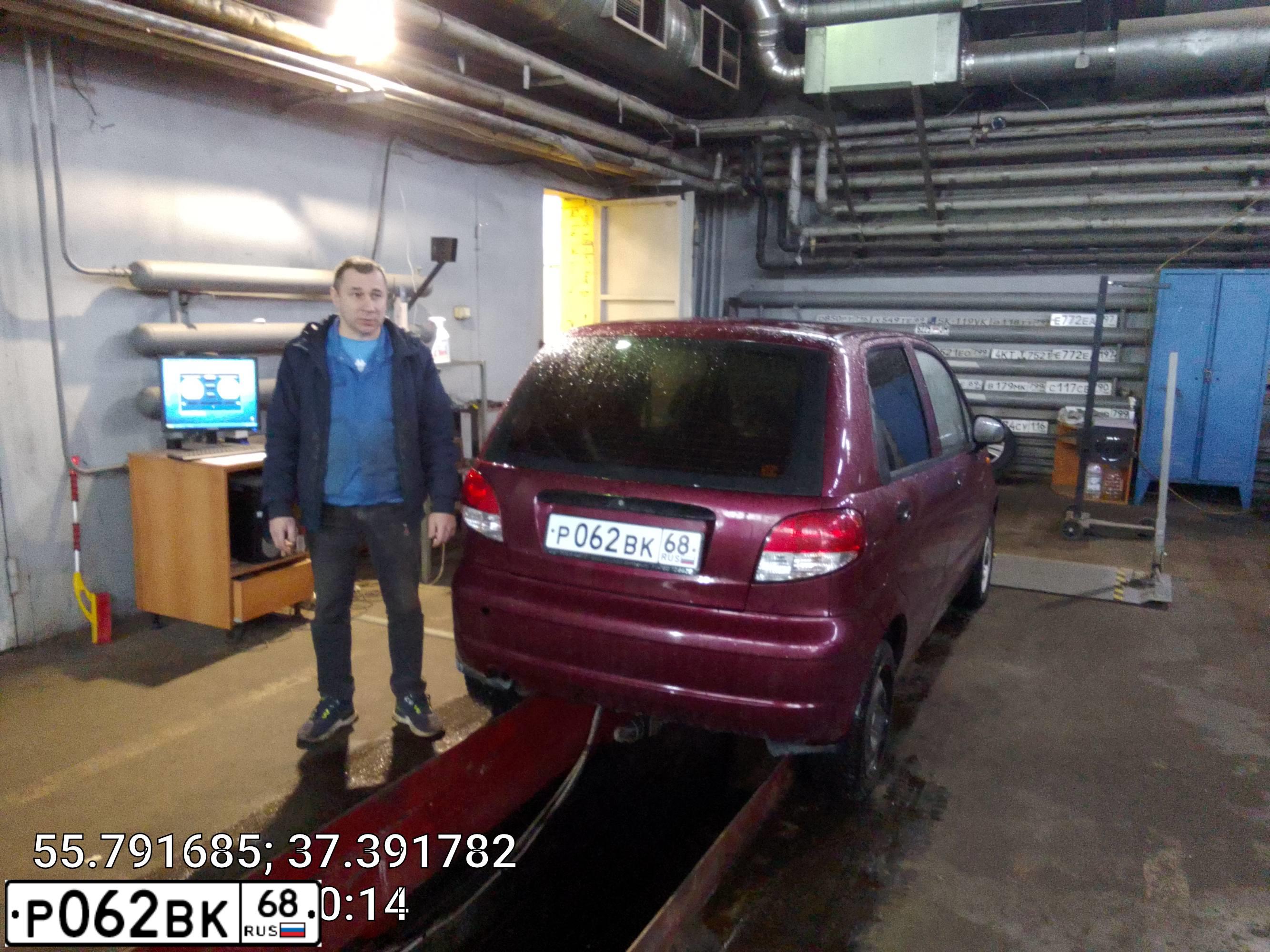 Фото автомобиля DAEWOO MATIZ, 2011 — госномер М599ОТ797. Цвет: СПЕЛАЯ ВИШНЯ